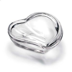 Tiffany & Co. Elsa Peretti Glass Heart Jewelry Box